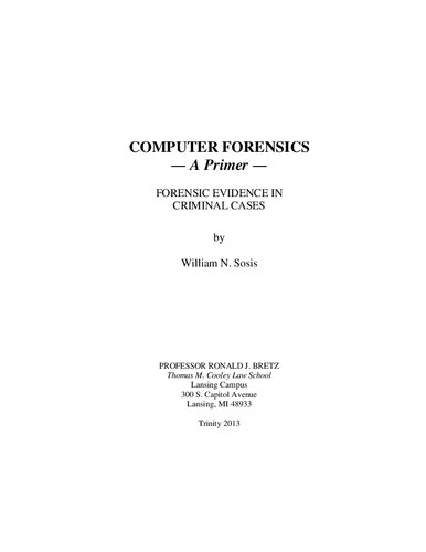 Computer Forensics Primer