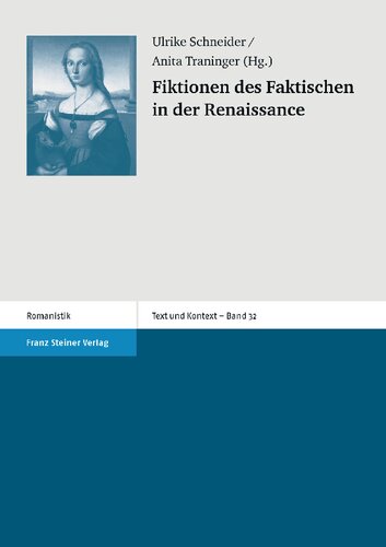 Fiktionen des Faktischen in der Renaissance