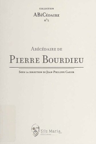Abécédaire de Pierre Bourdieu