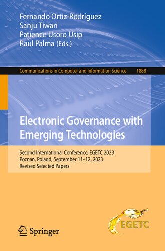 Electronic Governance with Emerging Technologies: Second International Conference, EGETC 2023, Poznan, Poland, September 11–12, 2023, Revised Selected Papers