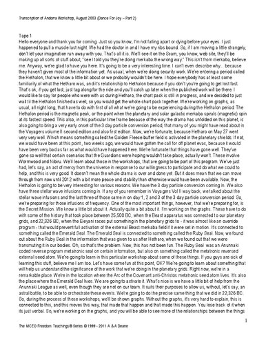 Dance for Joy Part-2 Transcript