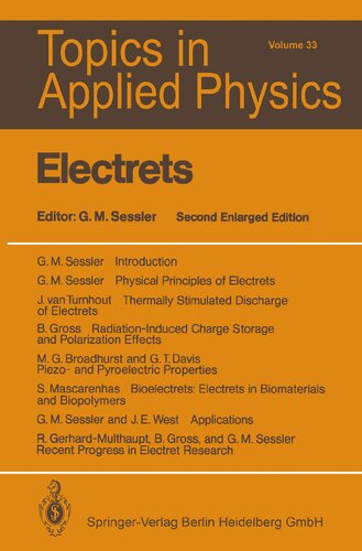 Electrets (Topics in Applied Physics, 33)
