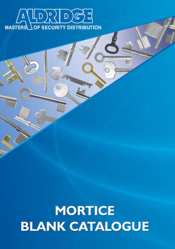 Aldridge Mortice Key Blank Catalogue 2010