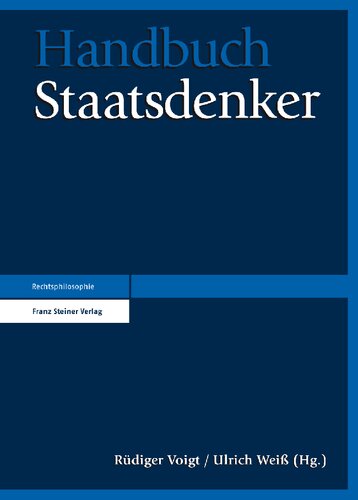 Handbuch Staatsdenker
