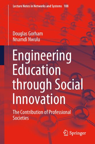 Engineering Education through Social Innovation: The Contribution of Professional Societies (Lecture Notes in Networks and Systems, 108)