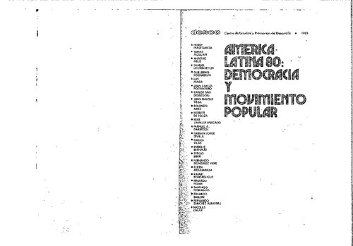 La democracia como proceso de autodeterminación de los pueblos latinoamericanos