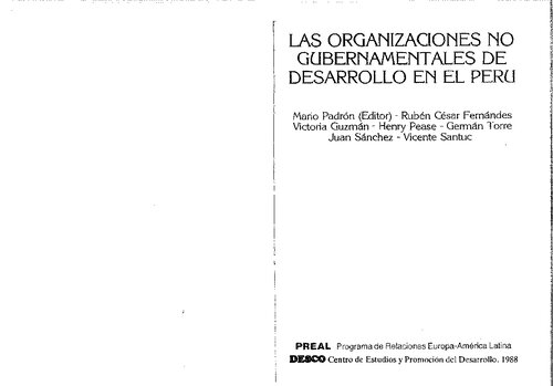 Experiencias de democracia local y ONGD