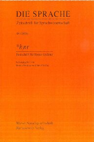 *h2nr. Festschrift für Heiner Eichner