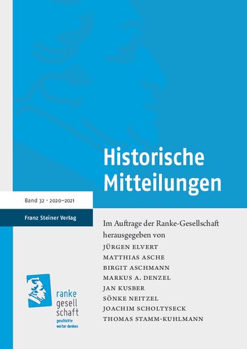 Historische Mitteilungen 32: Demokratiestiftung nach dem Großen Krieg. Verfassungsgebung in Deutschen Klein- und Mittelstaaten zwischen Revolution und Weimarer Republik / Vom Deutschen Bund über den Norddeutschen Bund zum Neuen Deutschen Bund (1866–1870), Teil 3: Die Neuordnung in Norddeutschland nach der Zerschlagung des Deutschen Bundes und die Auswirkungen auf Norddeutschland