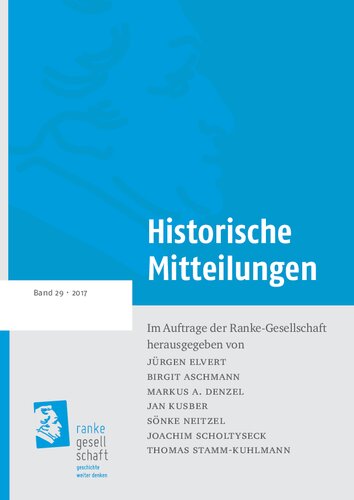Historische Mitteilungen 29: Das Jahr 1917 und die Zeitgeschichte