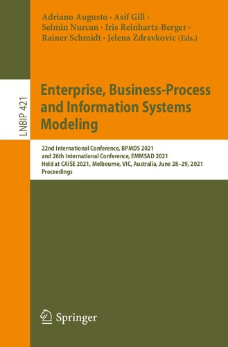 Enterprise, Business-Process and Information Systems Modeling (Lecture Notes in Business Information Processing)