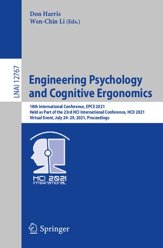 Engineering Psychology and Cognitive Ergonomics (Lecture Notes in Computer Science)