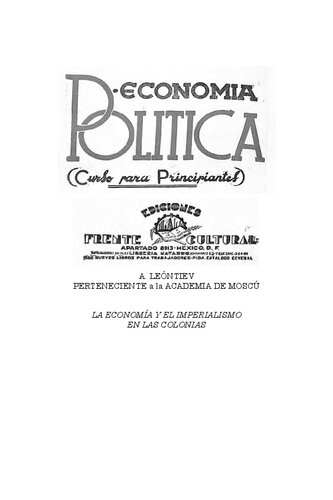 Economía Política: Curso para principantes