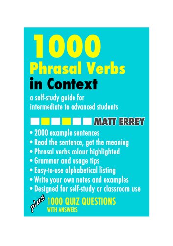 1000 Phrasal Verbs in Context