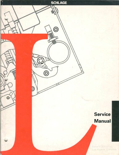 Schlage L-Series Service Manual