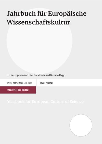 Jahrbuch für Europäische Wissenschaftskultur 7