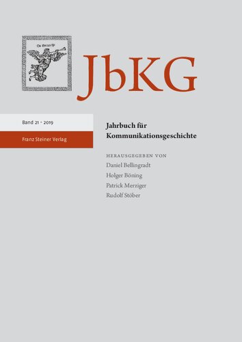 Jahrbuch für Kommunikationsgeschichte 21
