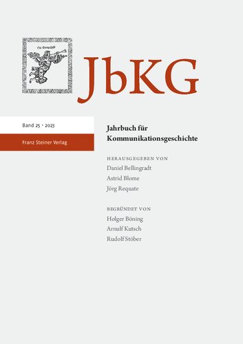 Jahrbuch für Kommunikationsgeschichte 25