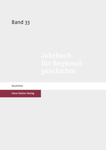Jahrbuch für Regionalgeschichte 33