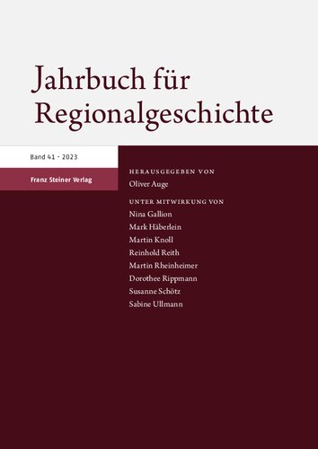 Jahrbuch für Regionalgeschichte 41