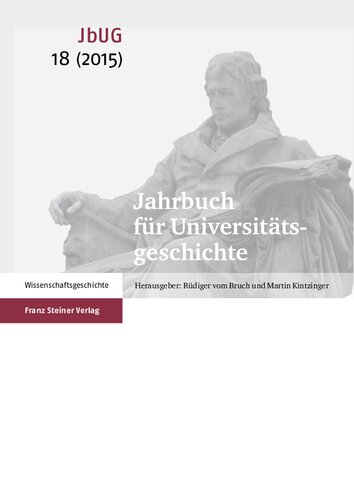 Jahrbuch für Universitätsgeschichte 18 (2015): Transnationale Universitätsgeschichte