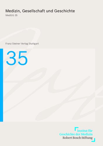 Medizin, Gesellschaft und Geschichte 35