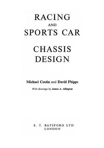 Racing and Sports Car Chassis Design