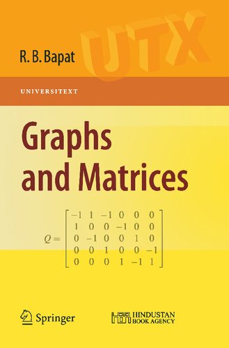 Graphs and Matrices (Universitext Book 0)