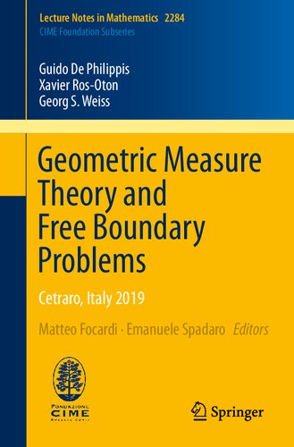 Geometric Measure Theory and Free Boundary Problems: Cetraro, Italy 2019 (C.I.M.E. Foundation Subseries)
