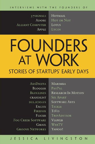 Founders at Work: Stories of Startups' Early Days