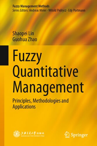 Fuzzy Quantitative Management: Principles, Methodologies and Applications (Fuzzy Management Methods)