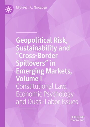 Geopolitical Risk, Sustainability and “Cross-Border Spillovers” in Emerging Markets, Volume I: Constitutional Law, Economic Psychology and Quasi-Labor Issues