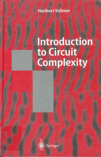 Introduction to Circuit Complexity: A Uniform Approach