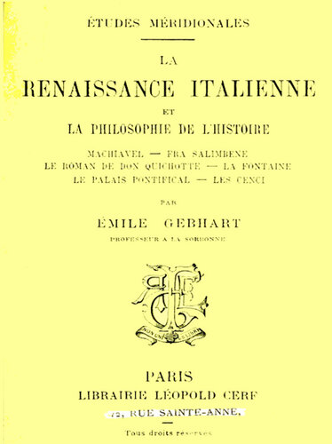La Renaissance Italienne et la Philosophie