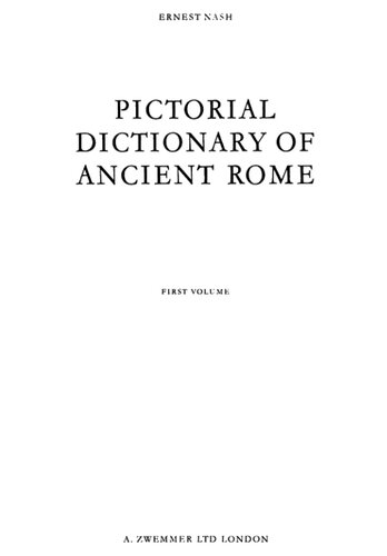 Pictorial Dictionary of Ancient Rome