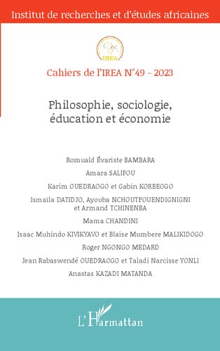 Philosophie, sociologie, éducation et économie (French Edition)