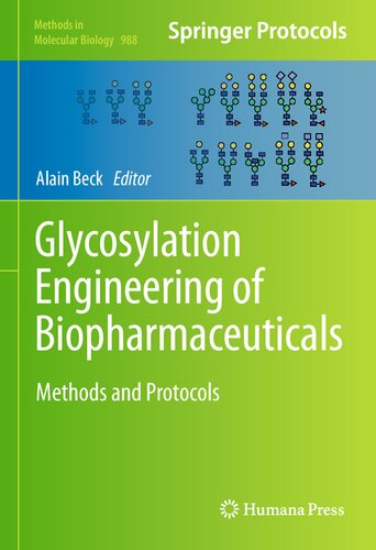 Glycosylation Engineering of Biopharmaceuticals: Methods and Protocols (Methods in Molecular Biology, 988)