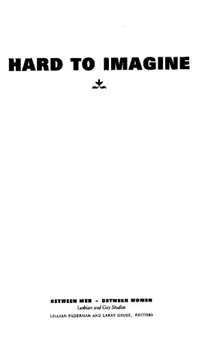 Hard to Imagine: Gay Male Eroticism in Photography and Film from Their Beginnings to Stonewall