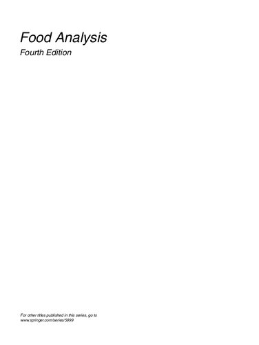 Food Analysis (Food Science Text Series)