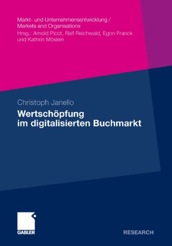 Wertschopfung im digitalisierten Buchmarkt