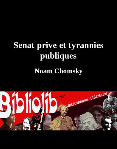 Senat privé et tyrannies publiques