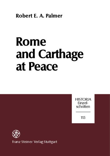 Rome and Carthage at Peace