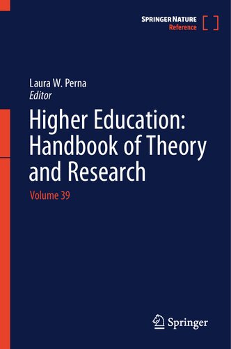 Higher Education: Handbook of Theory and Research: Volume 39 (Higher Education: Handbook of Theory and Research, 39)