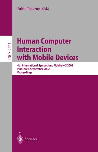 Mobile Human-Computer Interaction