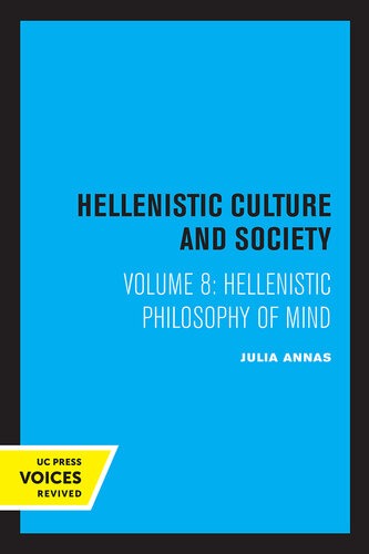 Hellenistic Philosophy of Mind