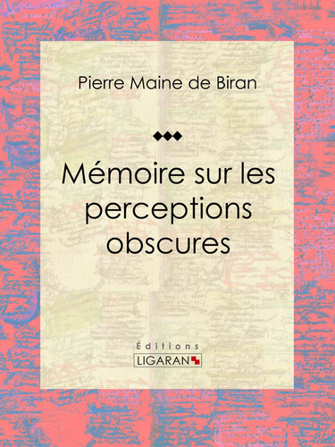 Mémoire sur les perceptions obscures
