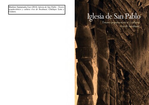 Iglesia de San Pablo : Tesoro arquitectónico y cultura viva de Incahuasi (Ferreñafe, Lambayeque)