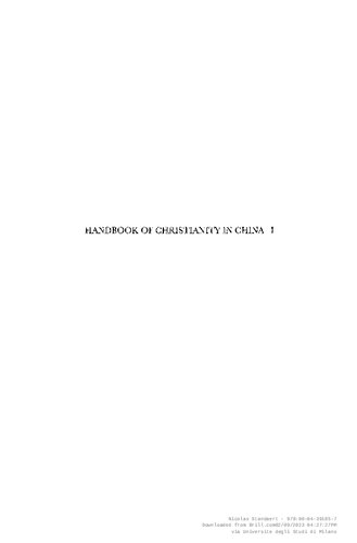 Handbook of Christianity in China: Volume One: 635 - 1800