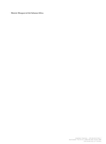 Historic Mosques in Sub-Saharan Africa: From Timbuktu to Zanzibar