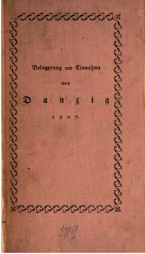 Belagerung und Einnahme von Danzig 1807